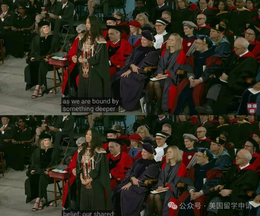 的中国女生蒋雨融来自青岛英高毕业本科就读于杜克尊龙AG网站震撼全场！史上首位在哈佛毕业演讲(图3)
